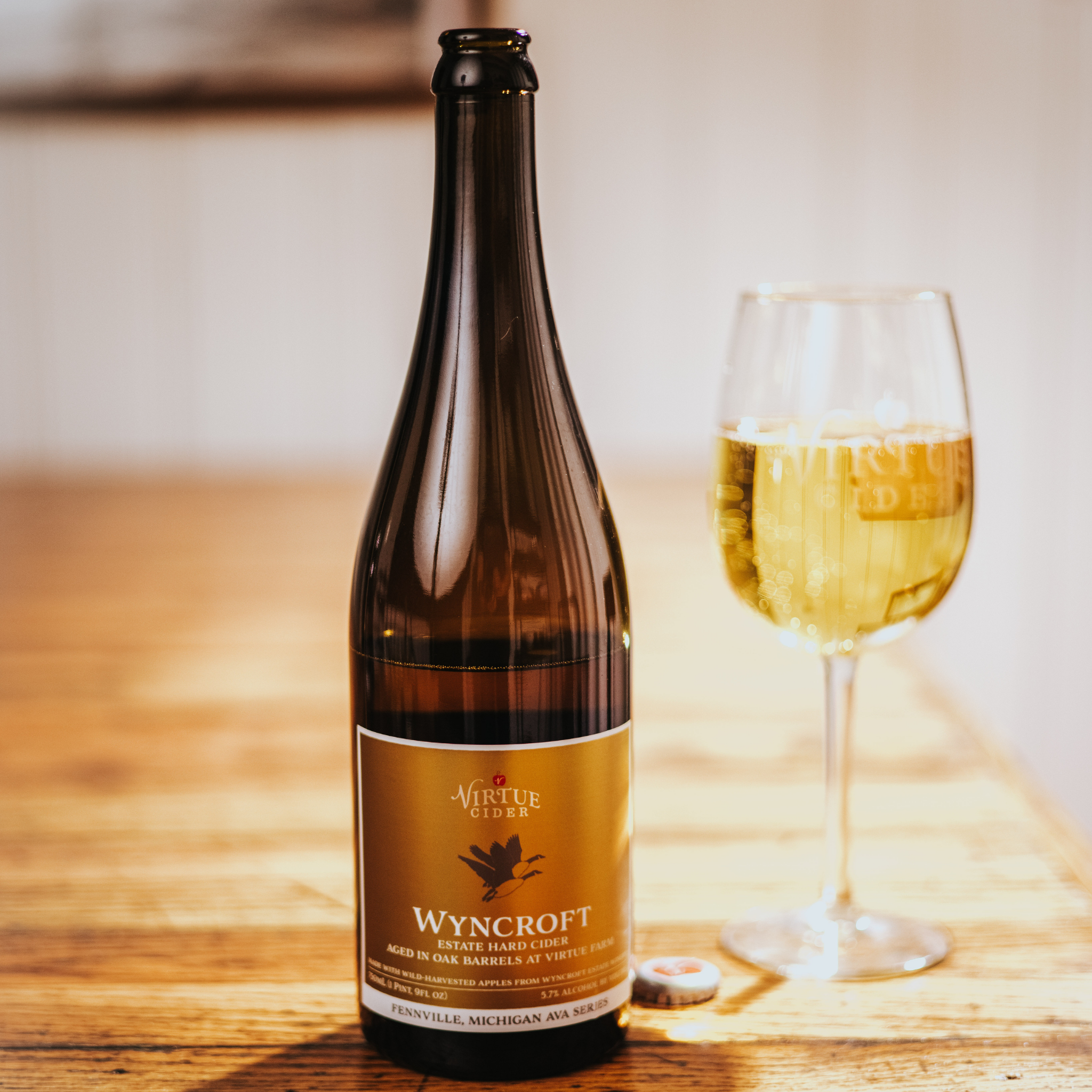 wyncroft aged on oak hard cider 2021